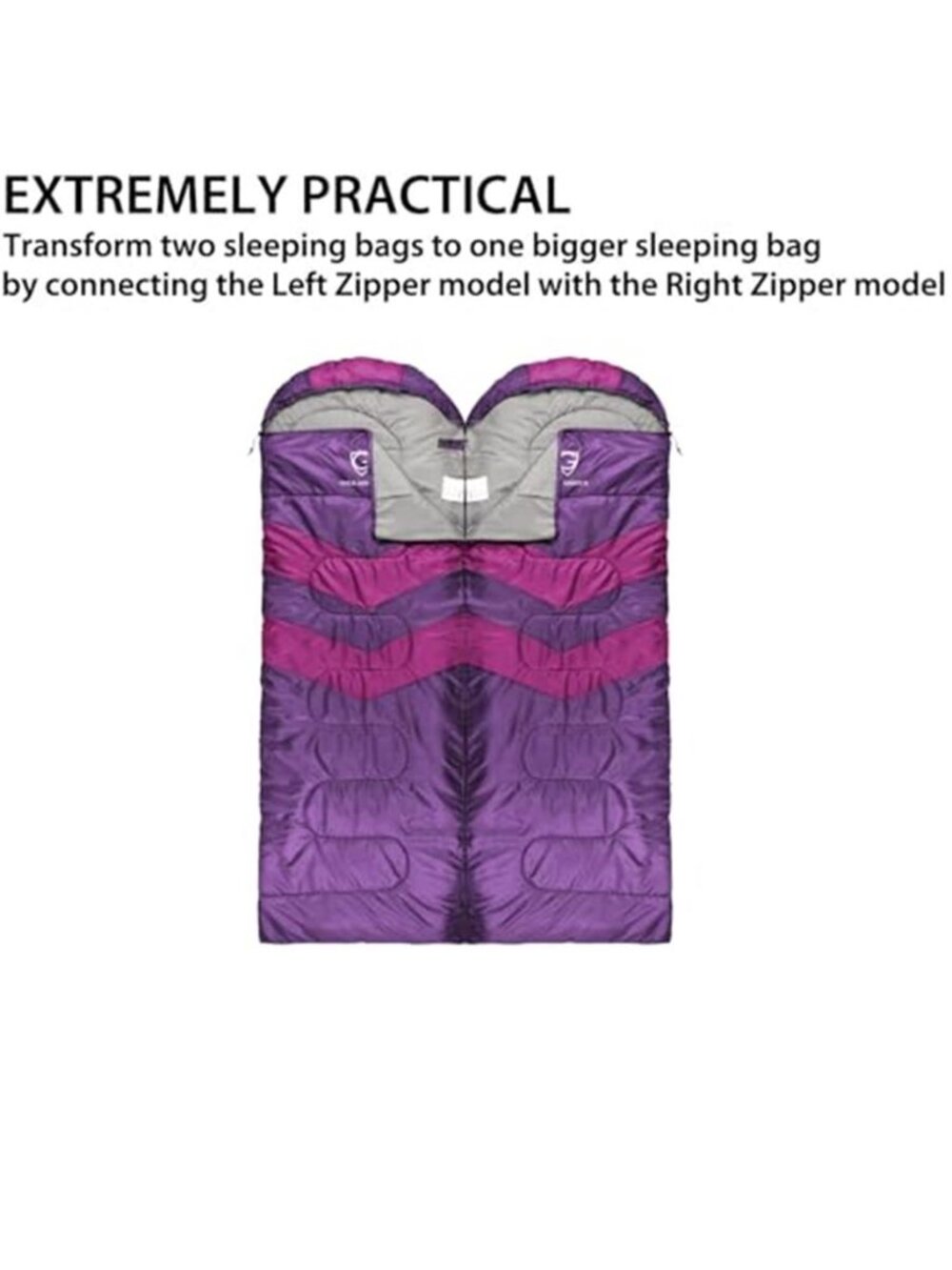 Sleeping Bags for Adults Cold Weather & Warm Backpacking Camping - Picture 3 of 6